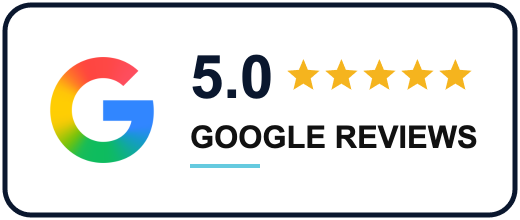 Google Reviews – 5.0 stars